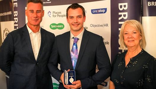 Astronomy teacher over the moon after receiving award for charity work in Aylesbury and Buckinghamshire